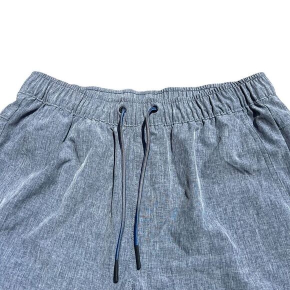 EDDIE BAURER Men’s Blue Denim Chambray Pull On Drawstring Shorts L - Picture 5 of 9